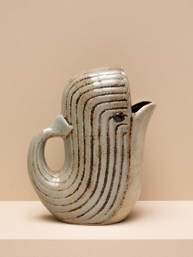 Grey whale pitcher