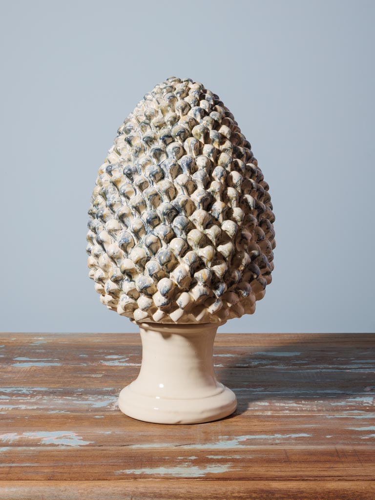 Large artisanal artichoke on stand - 3