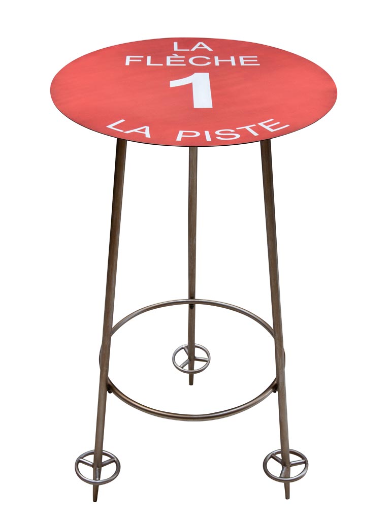 Table haute rouge la flèche 1 (KD) - 2