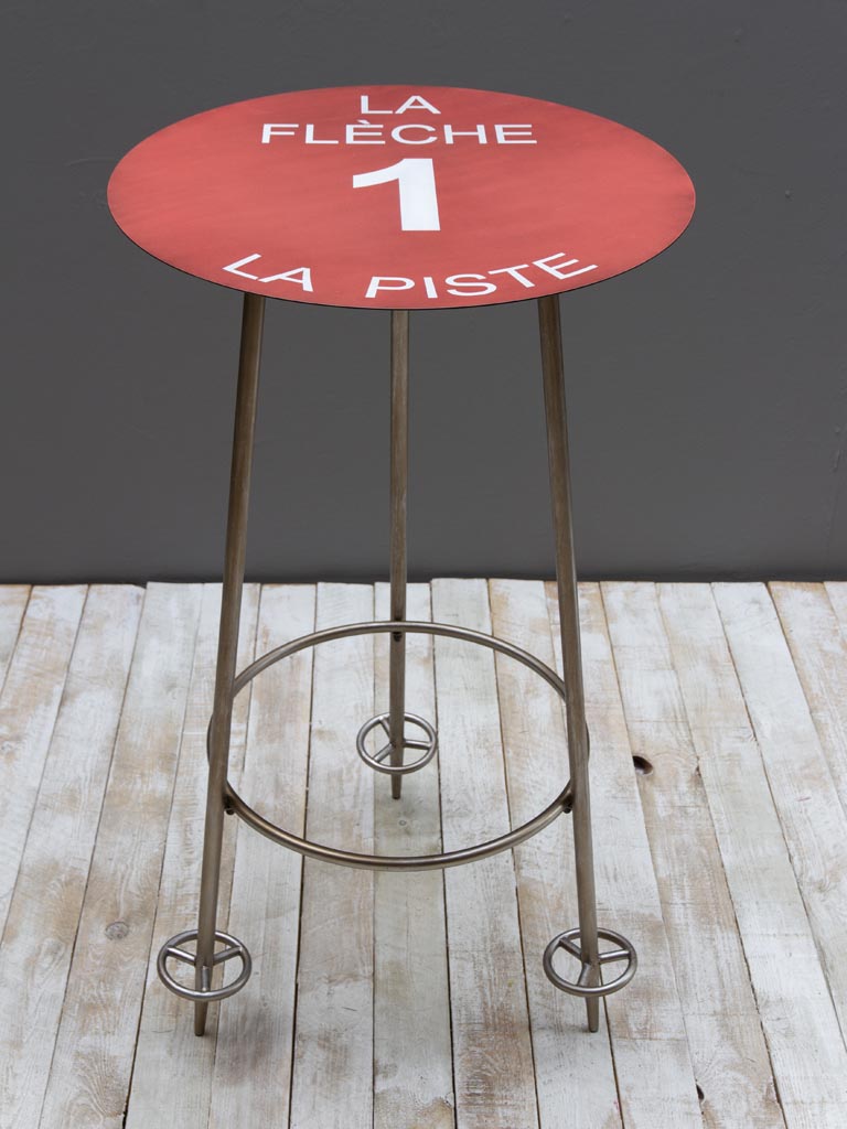 Table haute rouge la flèche 1 (KD) - 1