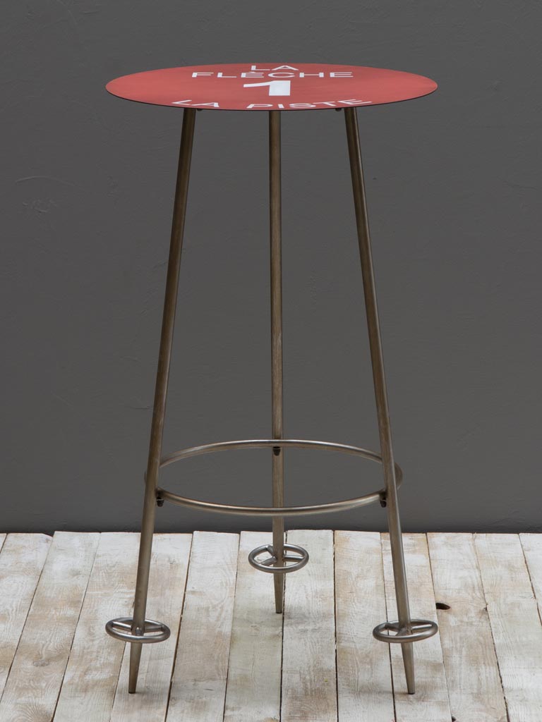 Table haute rouge la flèche 1 (KD) - 3