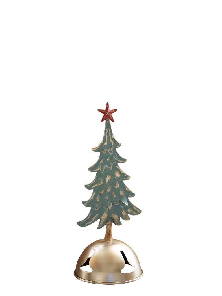 Sapin base style cloche dorée - 2