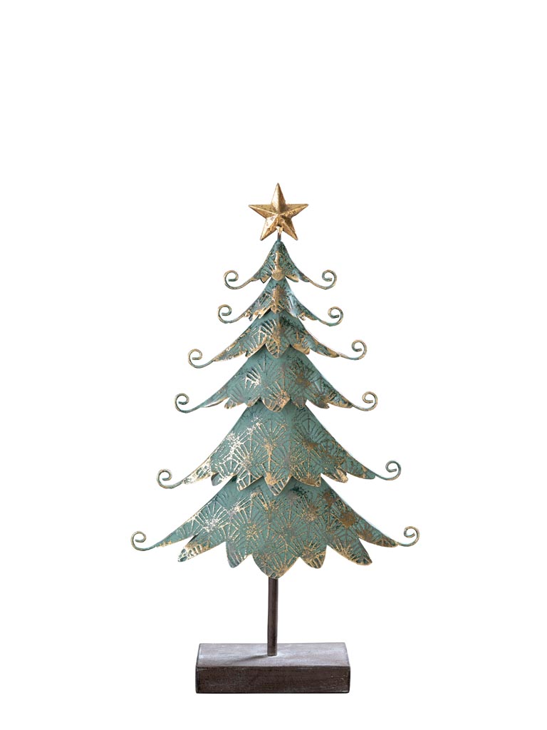 Sapin vert et or base noire - 2