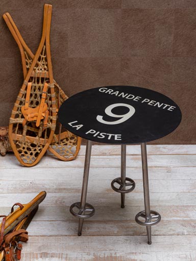 Table d'appoint piste noire 9 Grande Pente