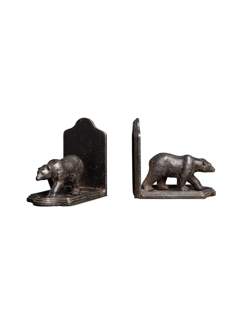 Cast iron bears bookends - 2