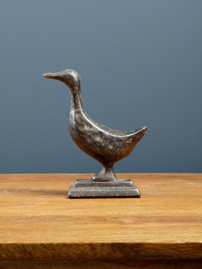 Standing cast iron duck decor - 1