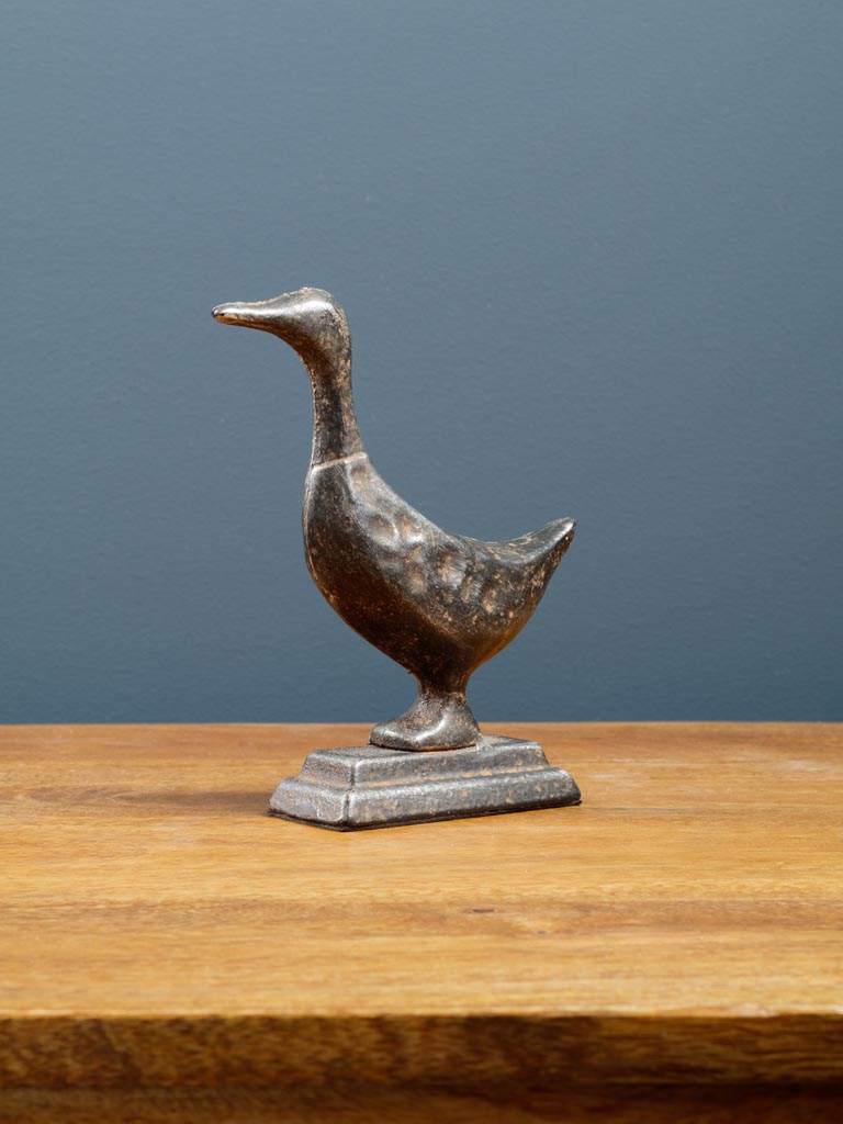 Standing cast iron duck decor - 3