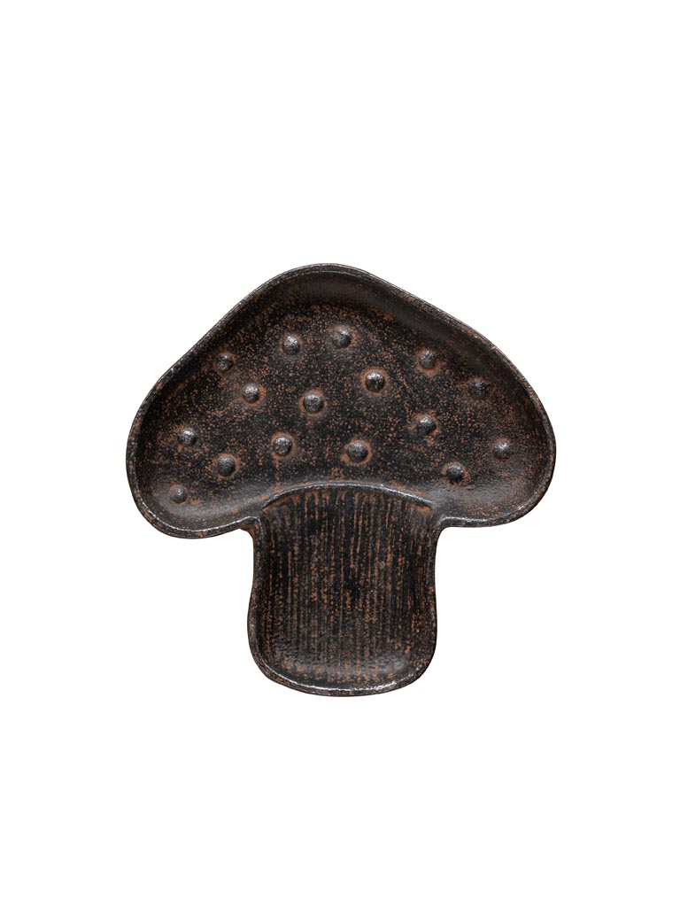 Mushroom trinket tray cast iron - 2
