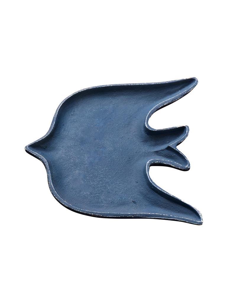 Large trinket tray dark blue bird - 2
