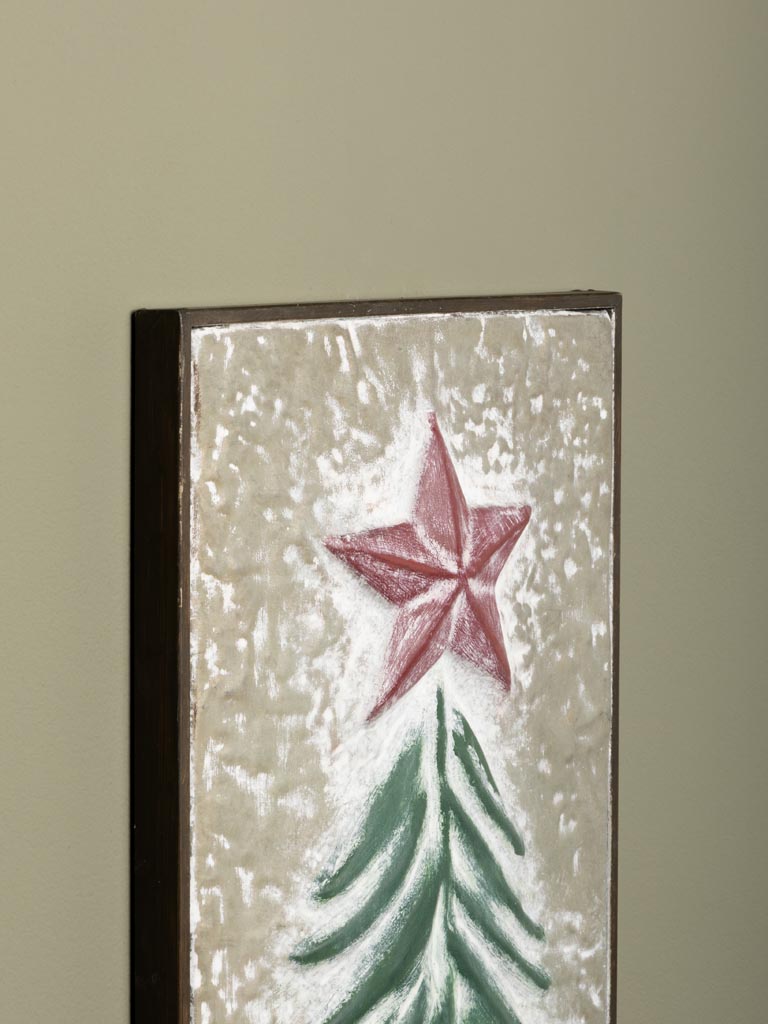 Metal plaque xmas tree - 4