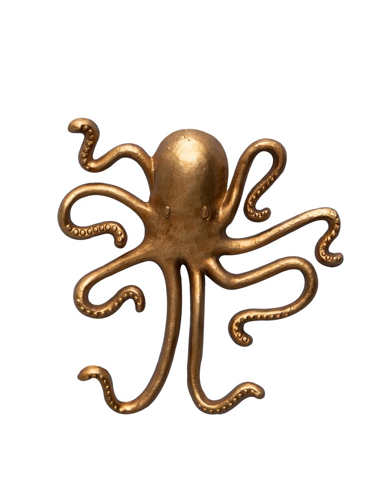 Golden octopus wall deco - 2