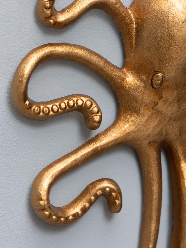Golden octopus wall deco - 4