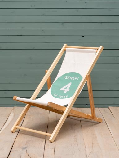 Outdoor wooden foldable chair 4 Génépi