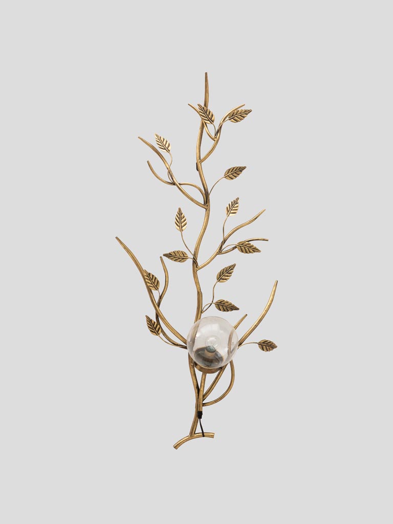 Golden leaves wall lamp - 1