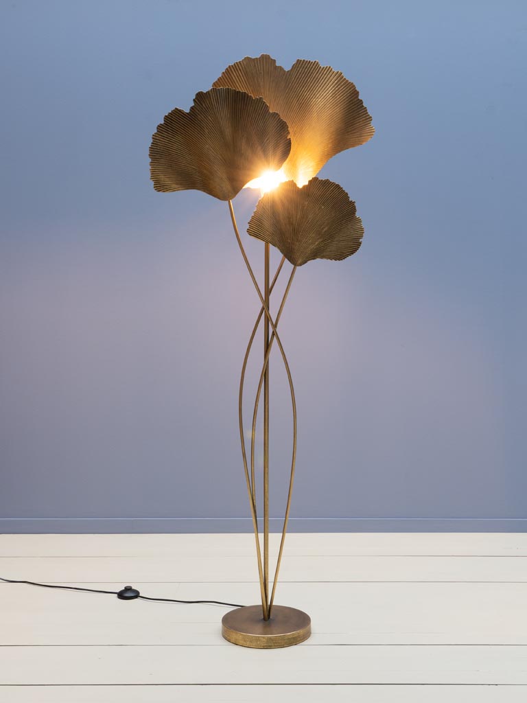 Lampe sur pied feuilles de Ginkgo - 3