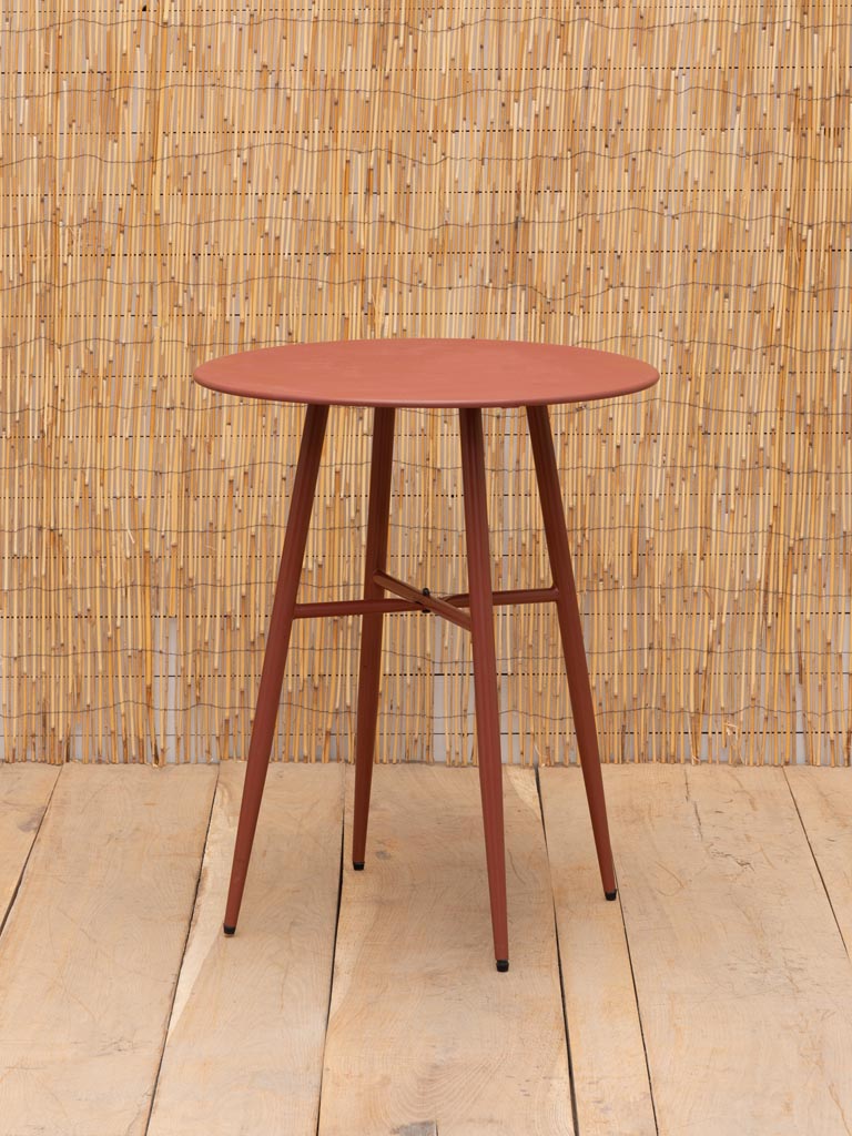 S/2  chaises rouges et table Tikka - 6