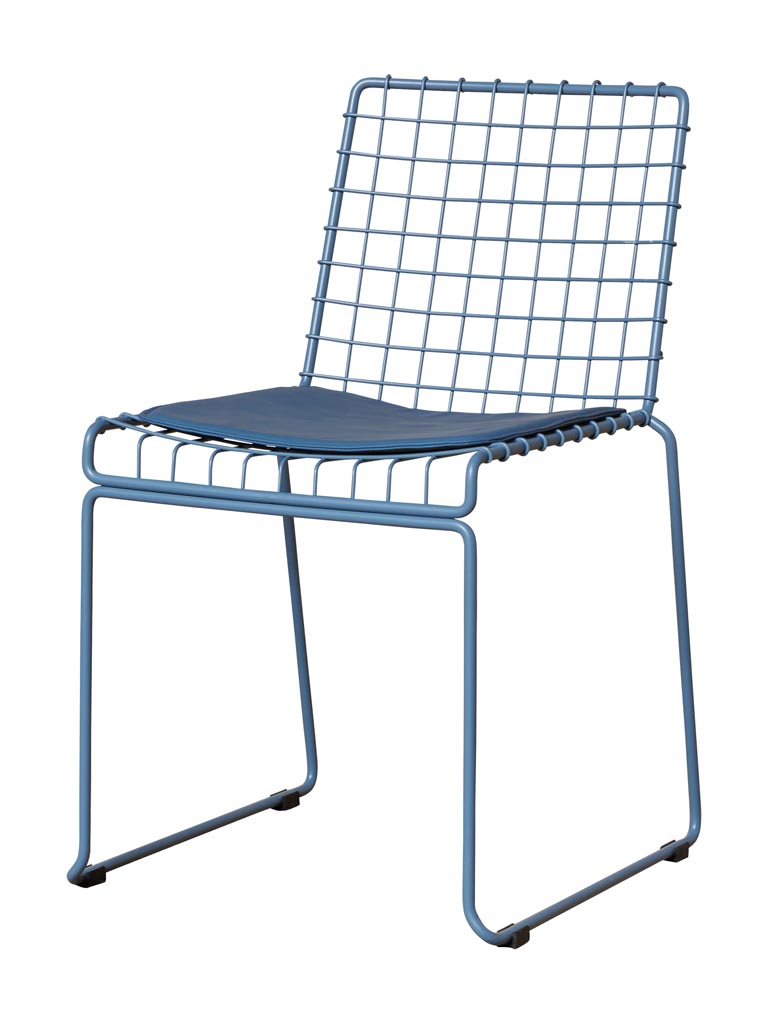 Chaise bleue Kwadro - 2