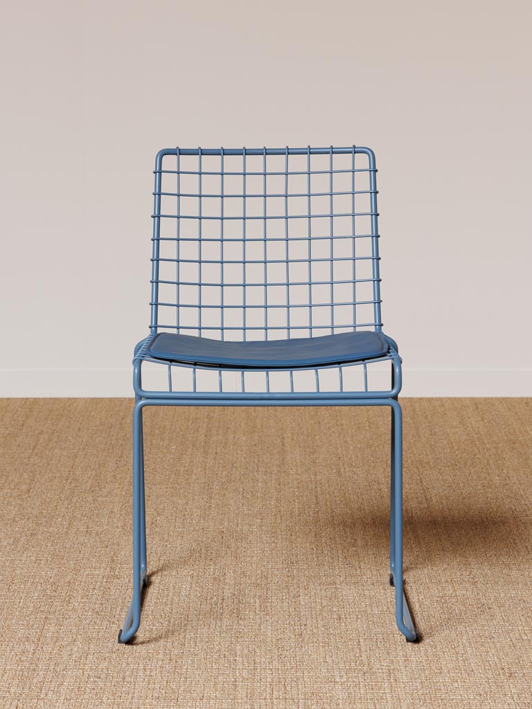 Chaise bleue Kwadro - 5