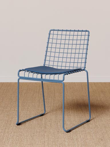 Chaise bleue Kwadro