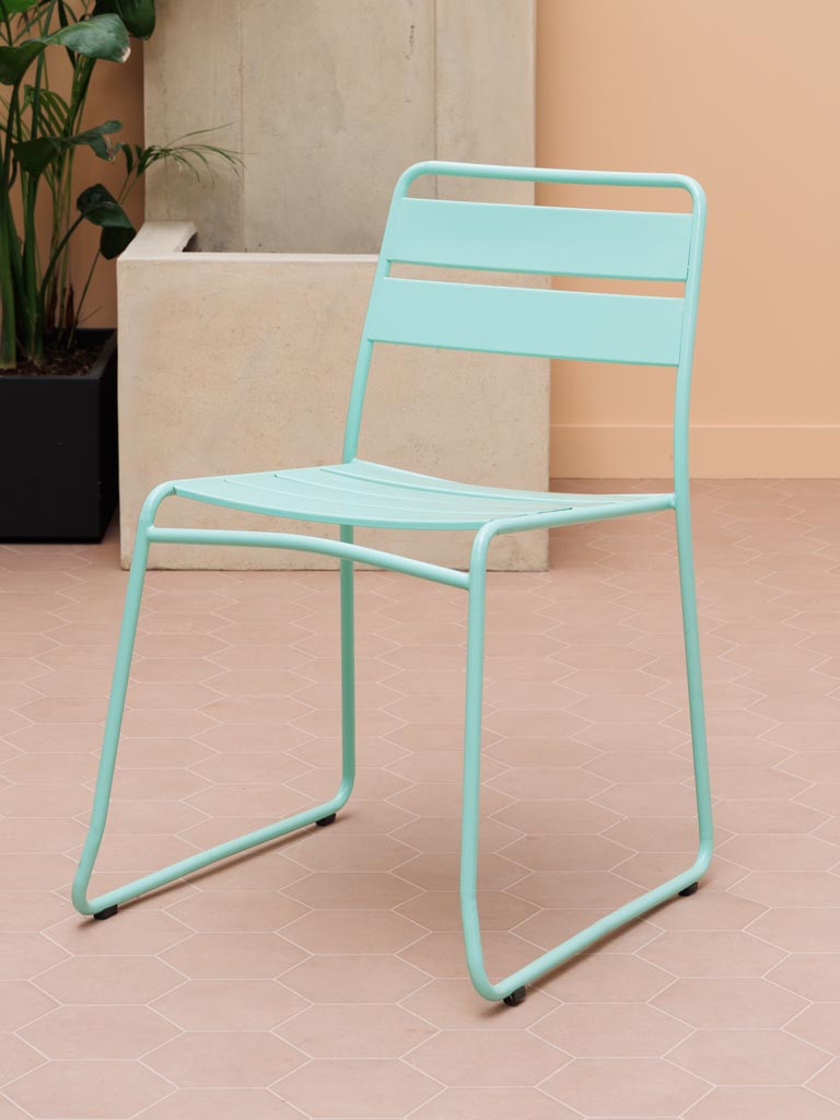 S/2 blue outdoor chairs and table Pop - 6
