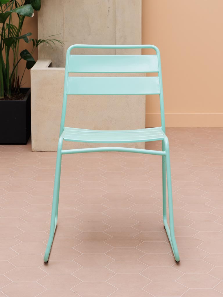 S/2 blue outdoor chairs and table Pop - 5