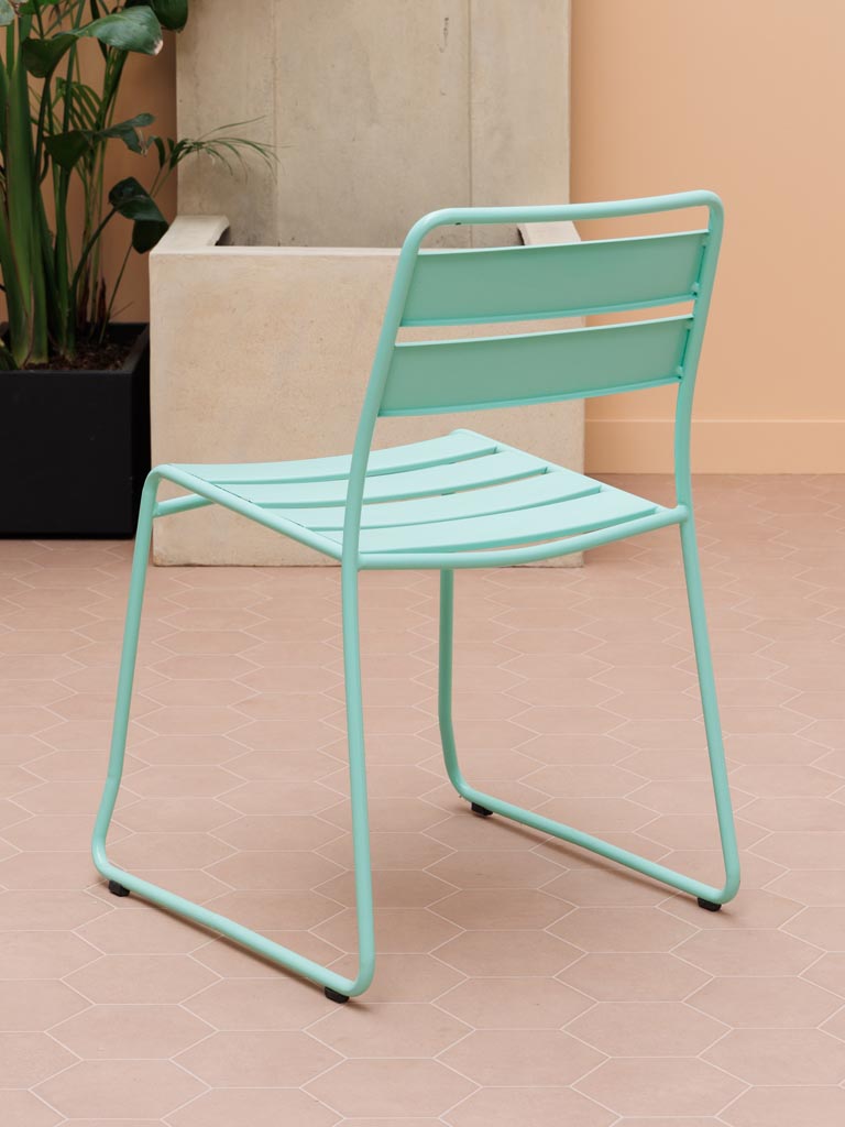 S/2 blue outdoor chairs and table Pop - 2