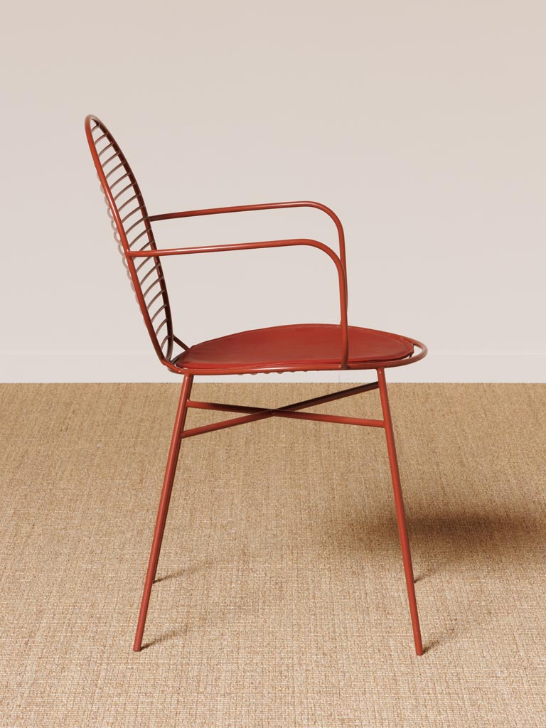 Chair red Klara - 5