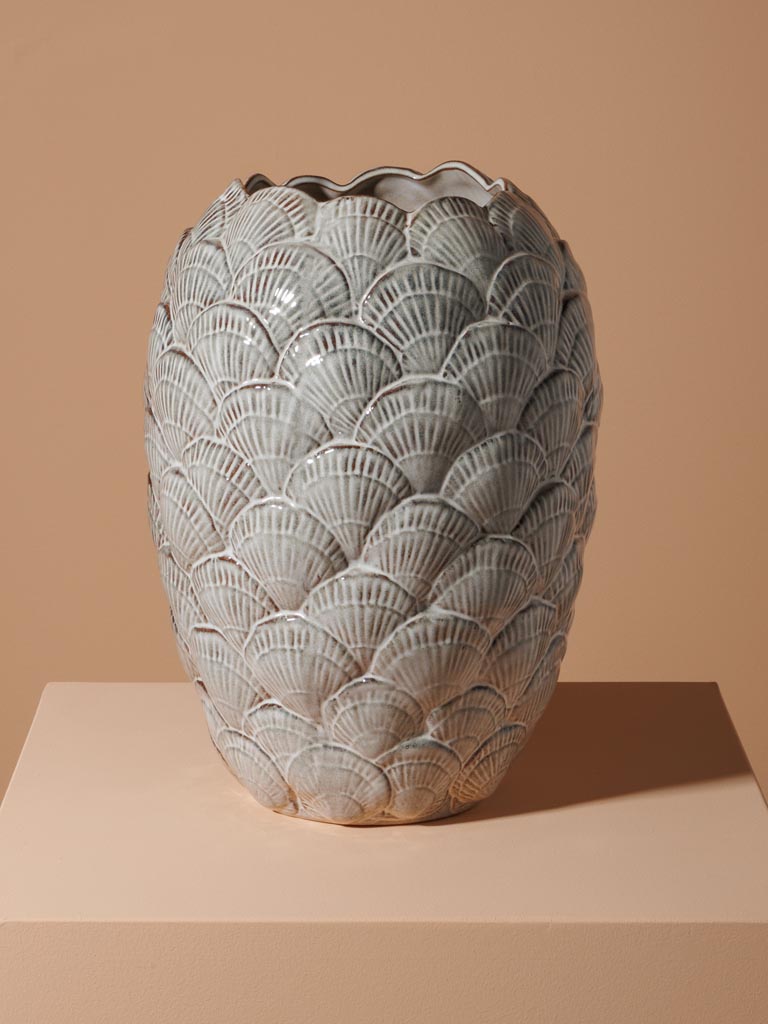 High shell vase Pecten - 1