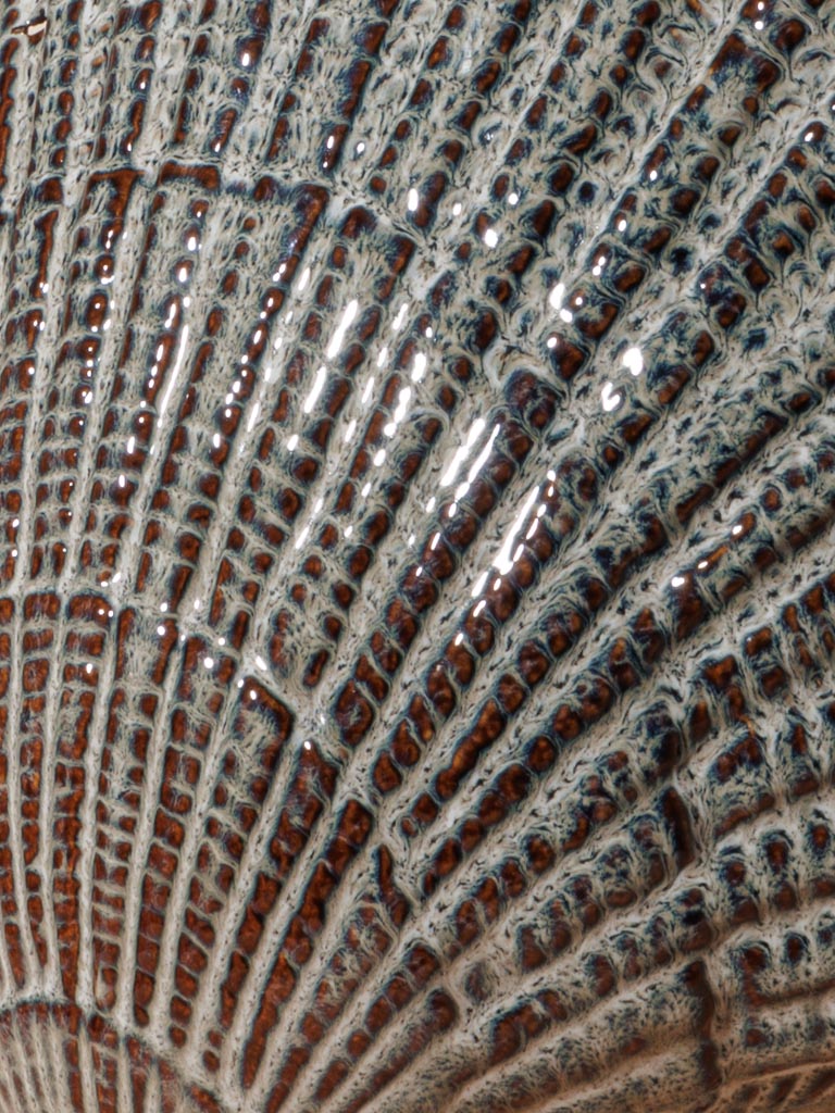 Grey shell vase Pecten - 5