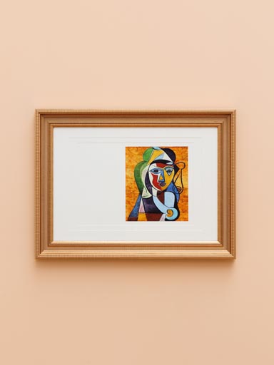 Frame with cubist print Disturbed