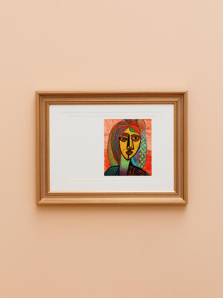 Frame with cusbist printing Divergent - 1