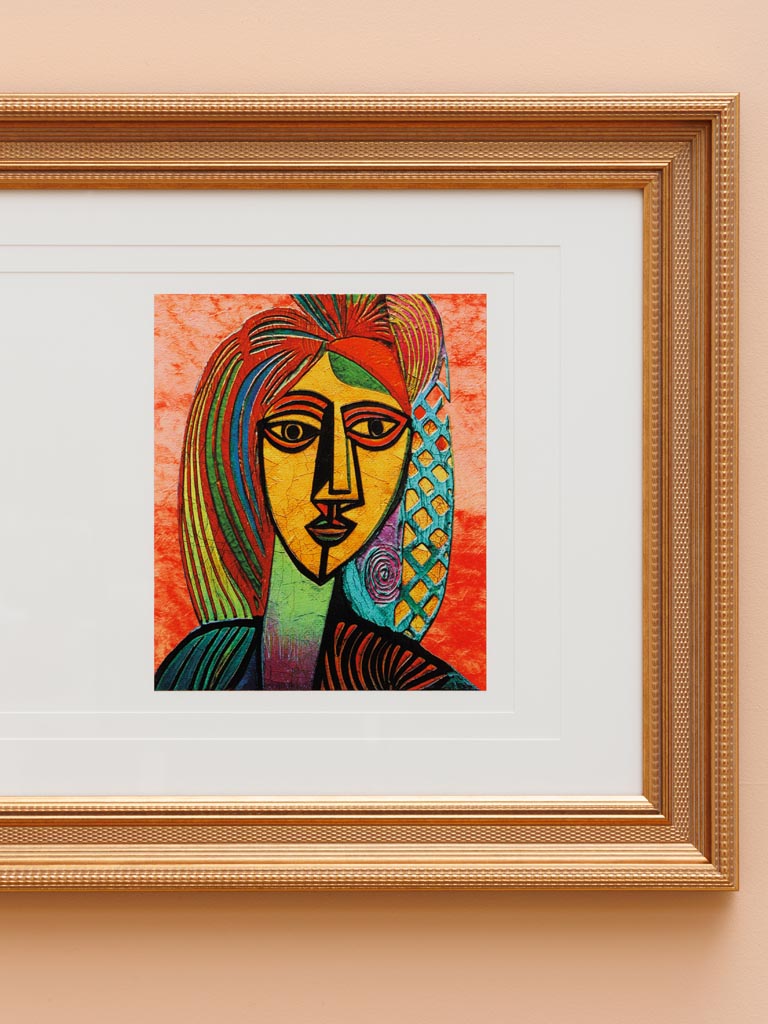Frame with cusbist printing Divergent - 3