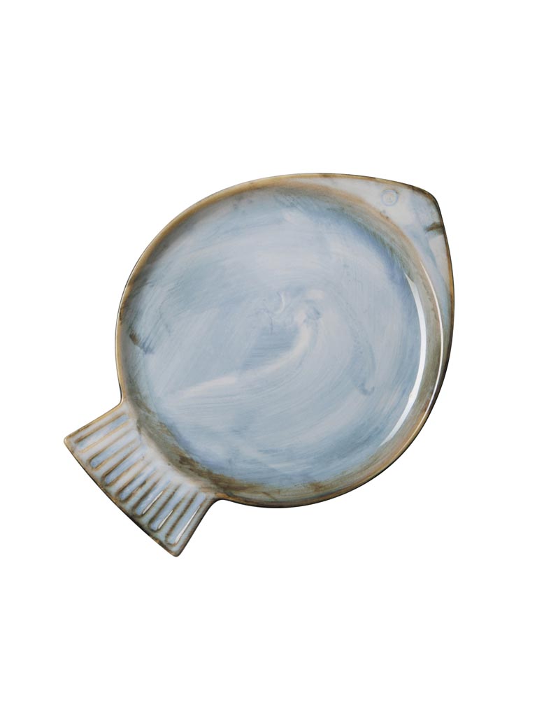 Petite assiette poisson bleu clair Varia - 2