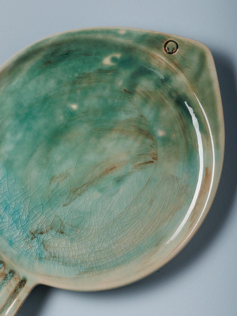 Assiette poisson turquoise Varia - 3