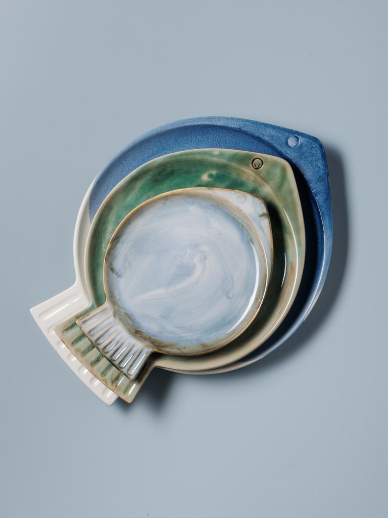 Plate blue fish Varia - 4