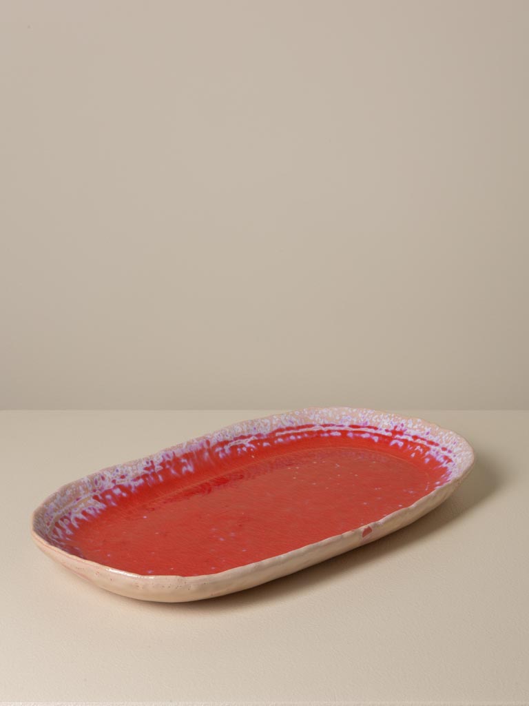 Plat oval Eclat de Lave - 3
