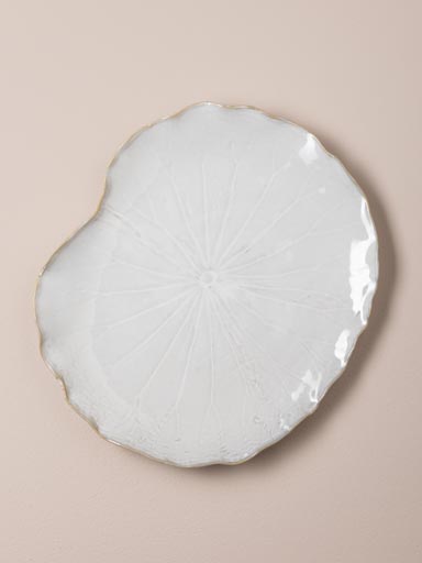 Assiette fleur de corail