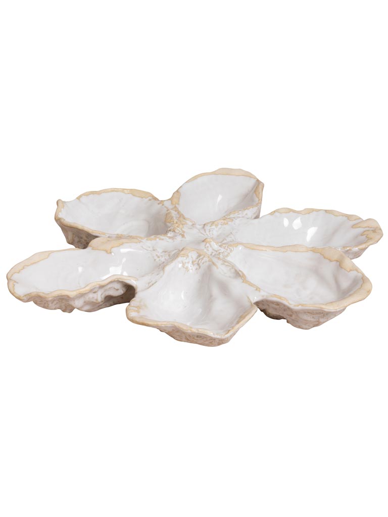 Assiette à huîtres Fleur Marine - 2