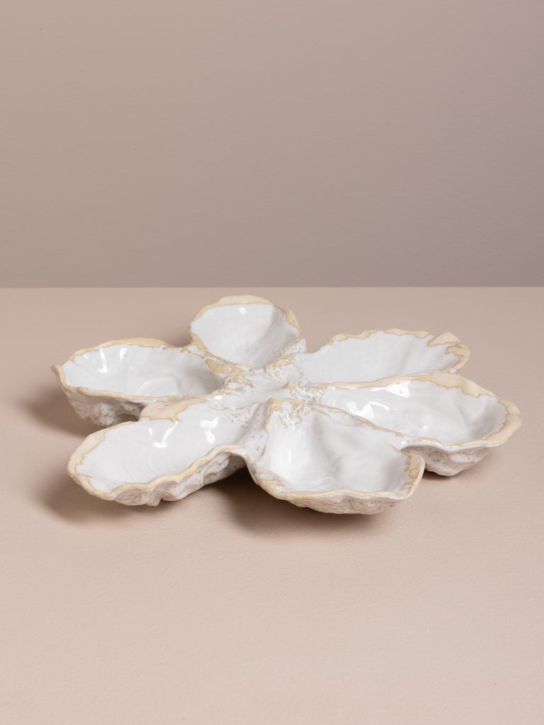 Assiette à huîtres Fleur Marine - 3