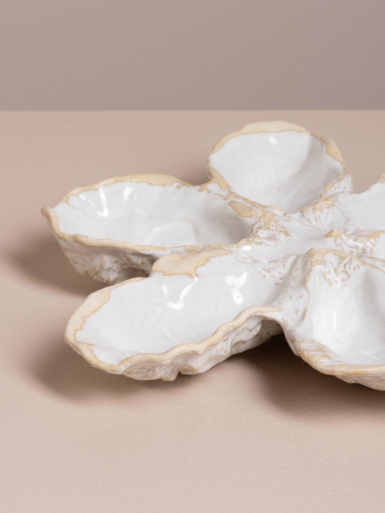 Assiette à huîtres Fleur Marine - 5
