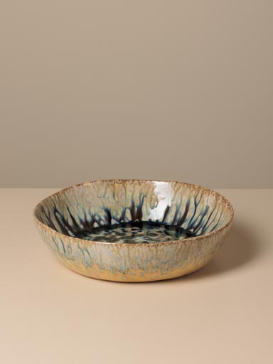 Deep plate 22cm dark blue Intense