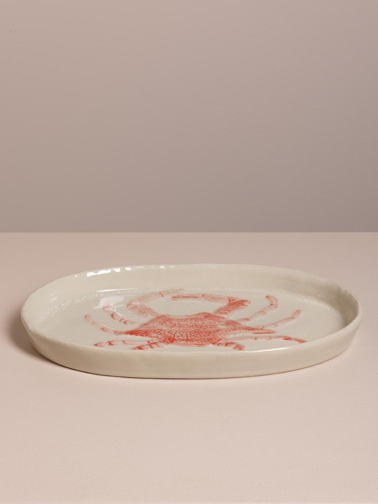 Plat oval Crabe rouge - 3