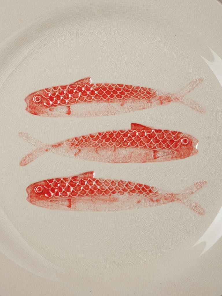 Assiette Sardines rouges 22cm - 3