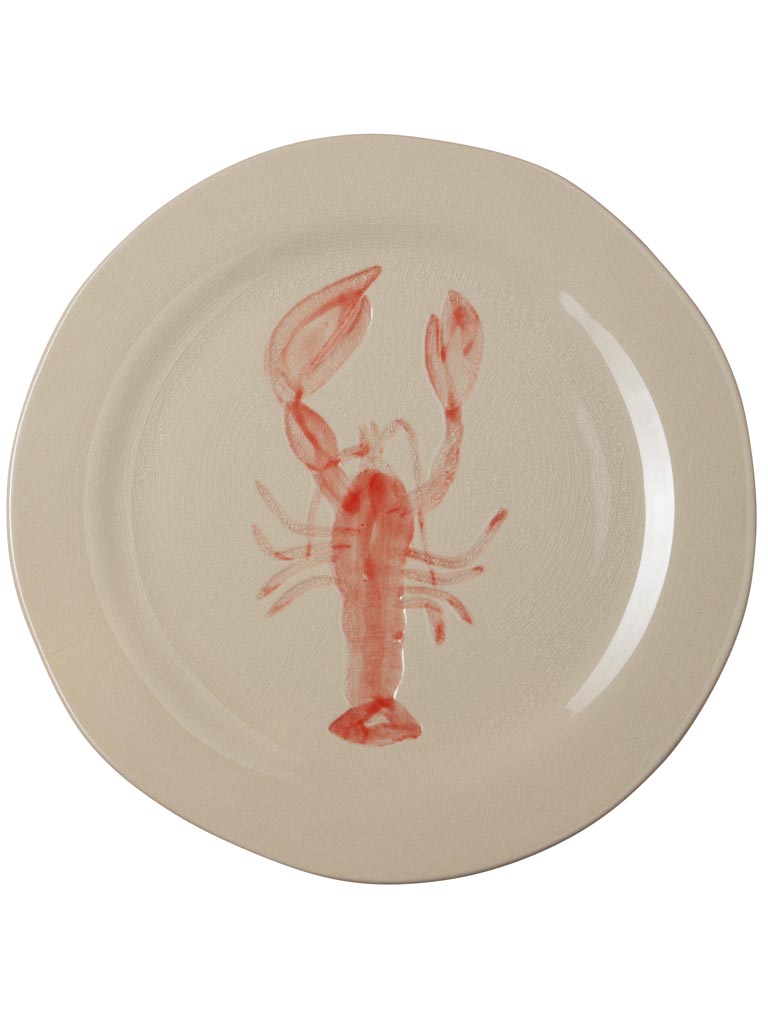 Assiette homard rouge 22cm - 2