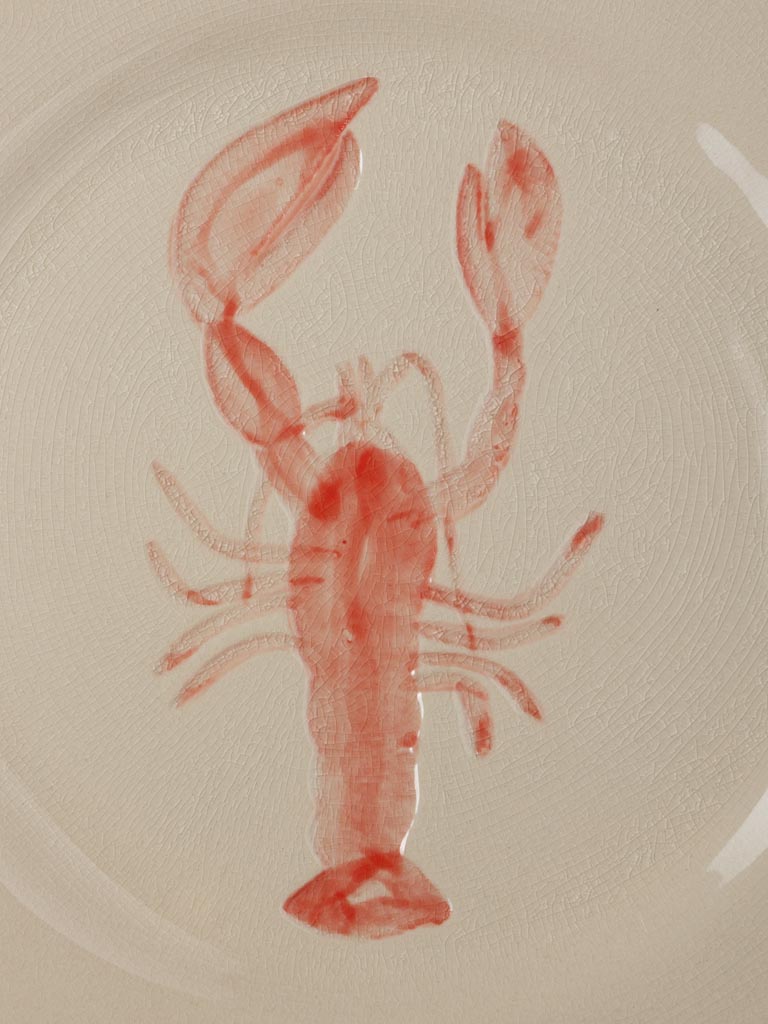 Assiette homard rouge 22cm - 3