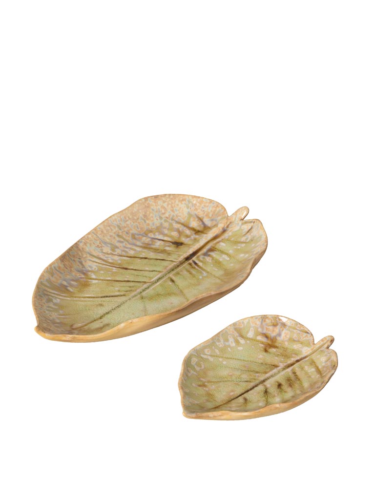 S/2 leaf dishes Nuance - 2