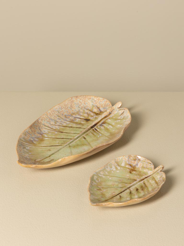 S/2 leaf dishes Nuance - 1