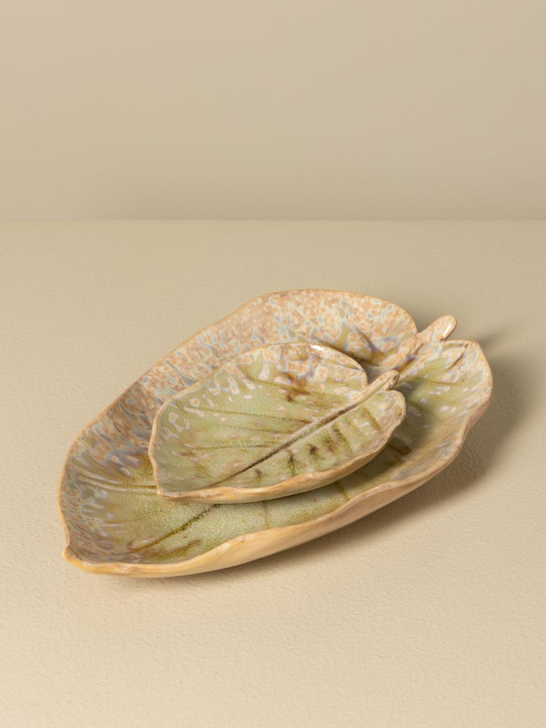 S/2 leaf dishes Nuance - 3