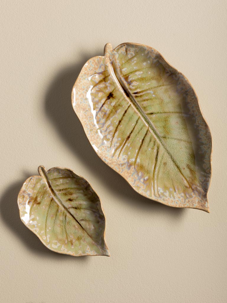 S/2 leaf dishes Nuance - 5