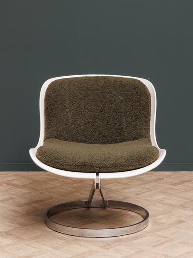 Armchair Goldfinger khaki cushion
